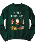 Merry Christmas Jumper | Santa and Reindeer Festive Design