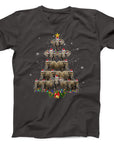 Elephant Christmas Tree T-Shirt | Fun Festive Animal Design Tee