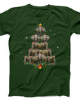Elephant Christmas Tree T-Shirt | Fun Festive Animal Design Tee