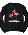 Festive Flamingos Christmas Jumper | Holiday Lights Design