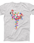 Christmas Flamingo T-Shirt | Festive Flamingo Wrapped in Lights Tee