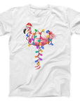 Christmas Flamingo T-Shirt | Festive Flamingo Wrapped in Lights Tee