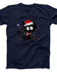 It's Fine Cat Christmas T-Shirt | Funny Holiday Cat Tee