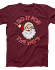 I Do It for the Ho's Santa T-Shirt | Funny Christmas Holiday Tee