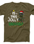 Is This Jolly Enough Christmas Cat T-Shirt | Funny Holiday Cat Tee