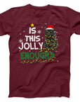Is This Jolly Enough Christmas Cat T-Shirt | Funny Holiday Cat Tee