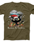 It’s Fine Cat Christmas T-Shirt | Funny Holiday Stress Tee