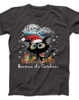 It’s Fine Cat Christmas T-Shirt | Funny Holiday Stress Tee