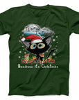It’s Fine Cat Christmas T-Shirt | Funny Holiday Stress Tee