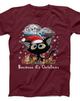 It’s Fine Cat Christmas T-Shirt | Funny Holiday Stress Tee