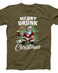 Merry Drunk I'm Christmas T-Shirt | Funny Santa Holiday Tee