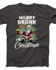 Merry Drunk I'm Christmas T-Shirt | Funny Santa Holiday Tee