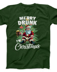 Merry Drunk I'm Christmas T-Shirt | Funny Santa Holiday Tee