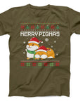 Merry Pigmas Guinea Pig Christmas T-Shirt | Cute Festive Holiday Tee