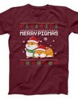 Merry Pigmas Guinea Pig Christmas T-Shirt | Cute Festive Holiday Tee