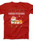 Merry Pigmas Guinea Pig Christmas T-Shirt | Cute Festive Holiday Tee