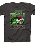 Merry Fishmas Christmas T-Shirt | Funny Festive Fishing Tee