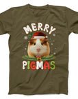Merry Pigmas Guinea Pig Christmas T-Shirt | Cute Festive Holiday Tee