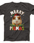 Merry Pigmas Guinea Pig Christmas T-Shirt | Cute Festive Holiday Tee