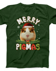 Merry Pigmas Guinea Pig Christmas T-Shirt | Cute Festive Holiday Tee