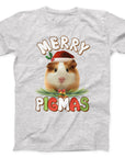 Merry Pigmas Guinea Pig Christmas T-Shirt | Cute Festive Holiday Tee
