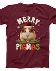 Merry Pigmas Guinea Pig Christmas T-Shirt | Cute Festive Holiday Tee