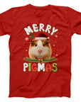 Merry Pigmas Guinea Pig Christmas T-Shirt | Cute Festive Holiday Tee
