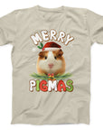 Merry Pigmas Guinea Pig Christmas T-Shirt | Cute Festive Holiday Tee