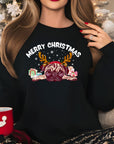 Merry Christmas Pug Jumper | Cute Pug with Antlers Design