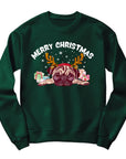 Merry Christmas Pug Jumper | Cute Pug with Antlers Design