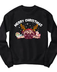 Merry Christmas Pug Jumper | Cute Pug with Antlers Design