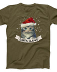 Santa Claws Christmas Cat T-Shirt | Cute Festive Cat Tee