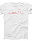 Minimalist Santa and Reindeer Christmas T-Shirt | Simple Festive Holiday Tee