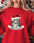 Santa Claws Christmas Jumper | Cute Cat in Santa Hat Design