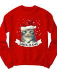 Santa Claws Christmas Jumper | Cute Cat in Santa Hat Design