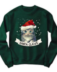 Santa Claws Christmas Jumper | Cute Cat in Santa Hat Design