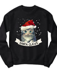 Santa Claws Christmas Jumper | Cute Cat in Santa Hat Design