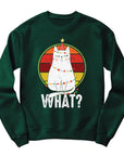 Funny Christmas Cat Jumper | "What?" Grumpy Cat Design