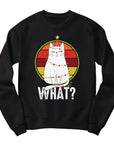 Funny Christmas Cat Jumper | "What?" Grumpy Cat Design