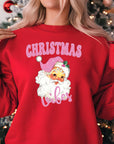 Christmas Vibes Jumper | Vintage Santa in Pink Design