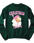 Christmas Vibes Jumper | Vintage Santa in Pink Design