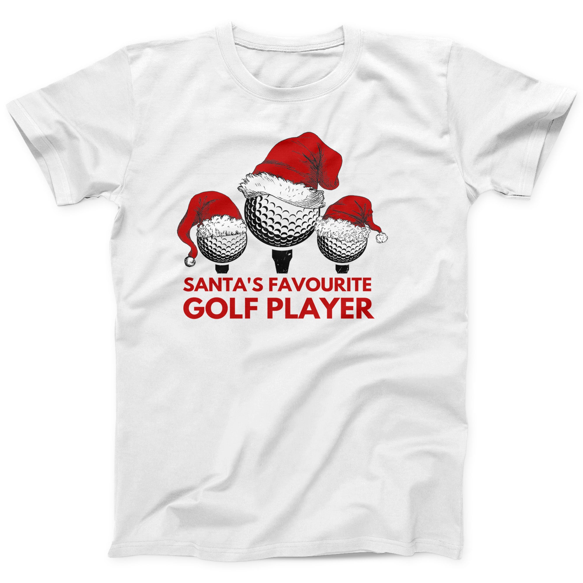 Santa’s Favourite Golf Player T-Shirt | Funny Christmas Golf Tee