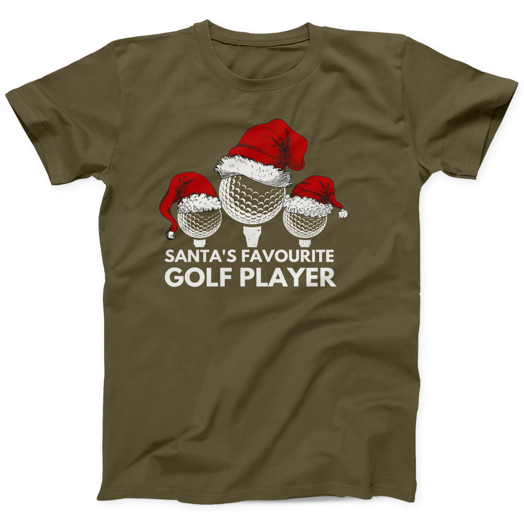 Santa’s Favourite Golf Player T-Shirt | Funny Christmas Golf Tee