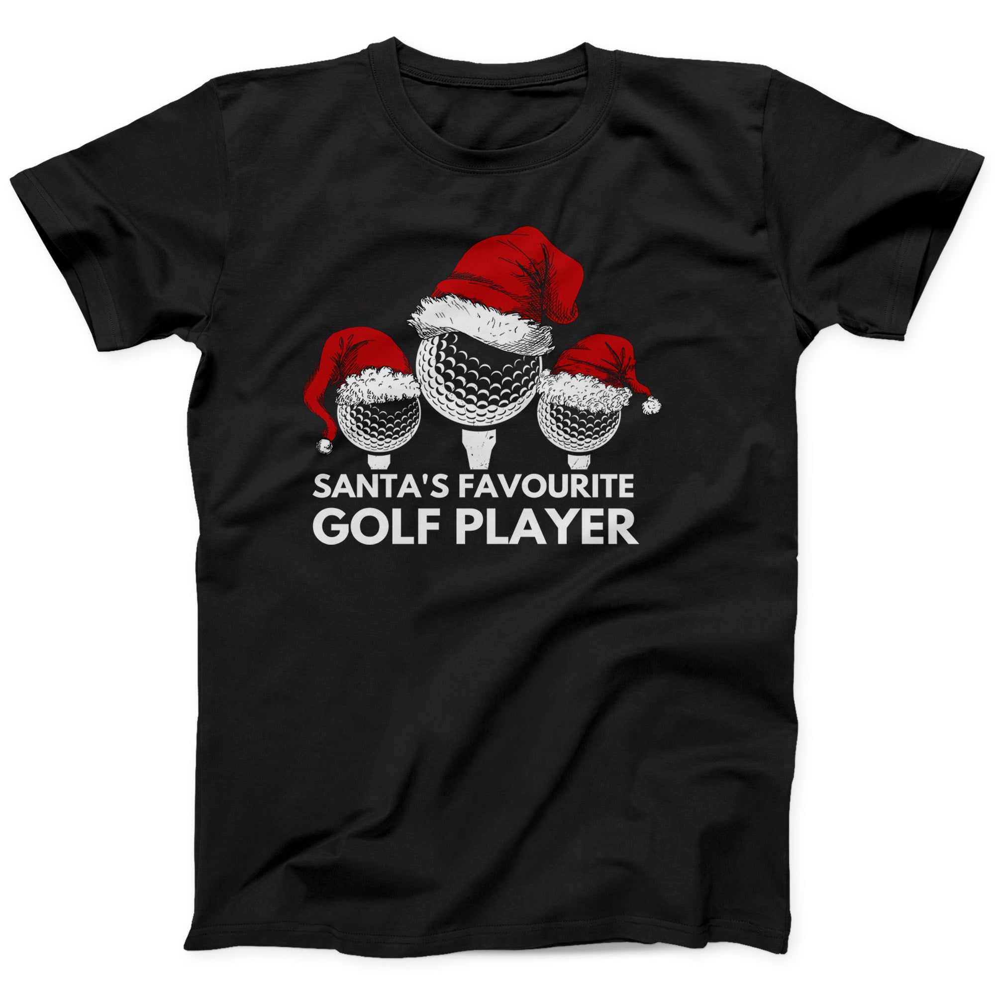 Santa’s Favourite Golf Player T-Shirt | Funny Christmas Golf Tee