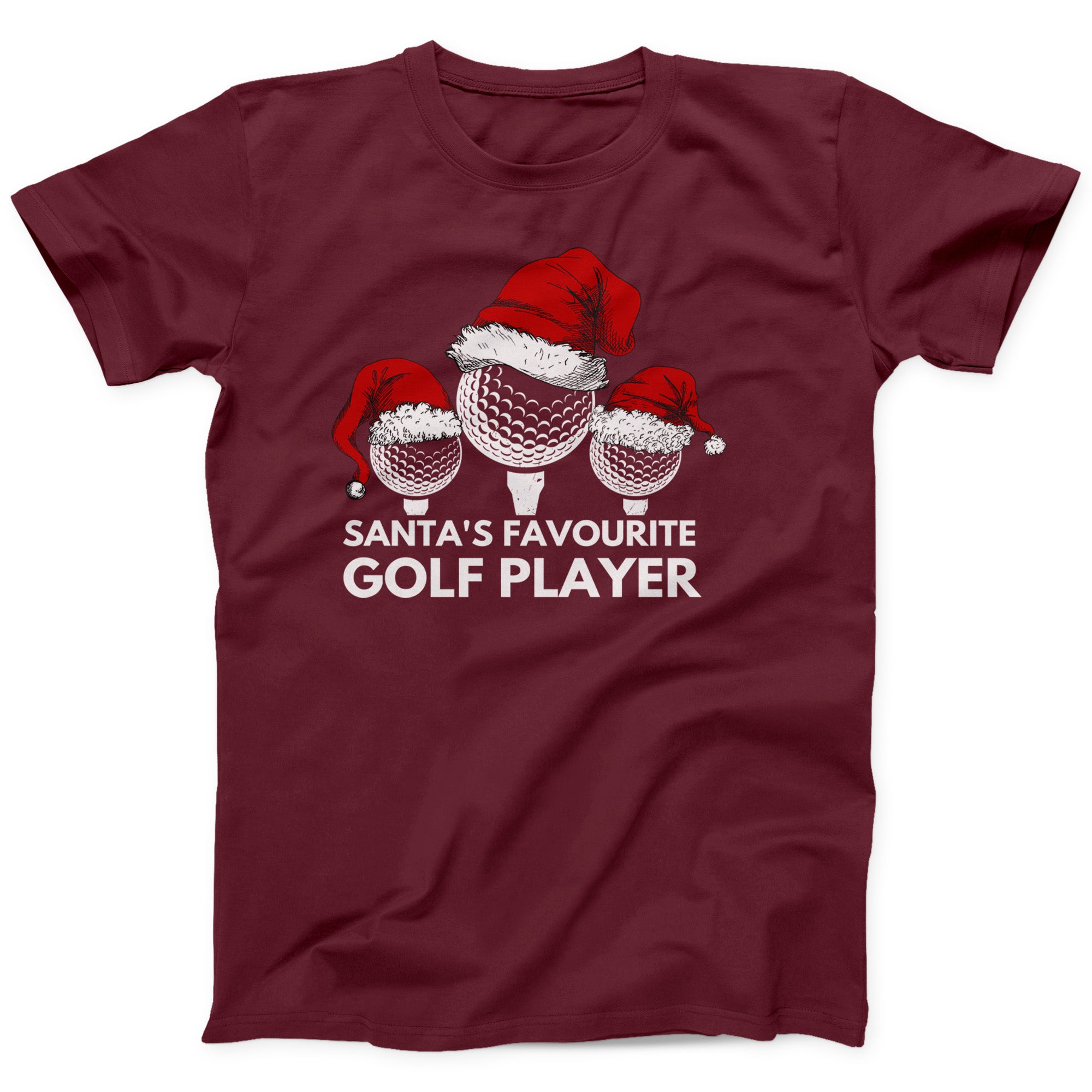 Santa’s Favourite Golf Player T-Shirt | Funny Christmas Golf Tee
