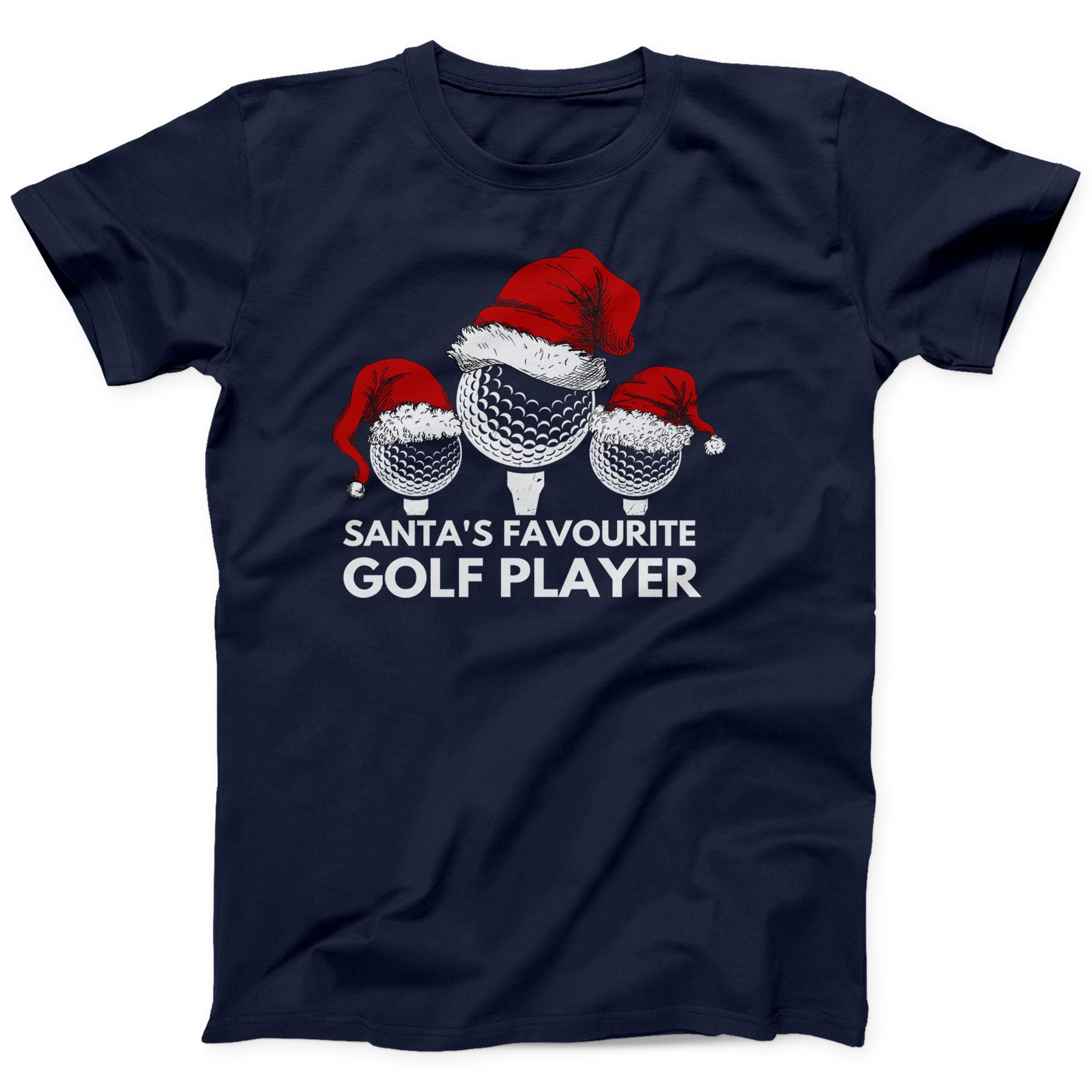 Santa’s Favourite Golf Player T-Shirt | Funny Christmas Golf Tee