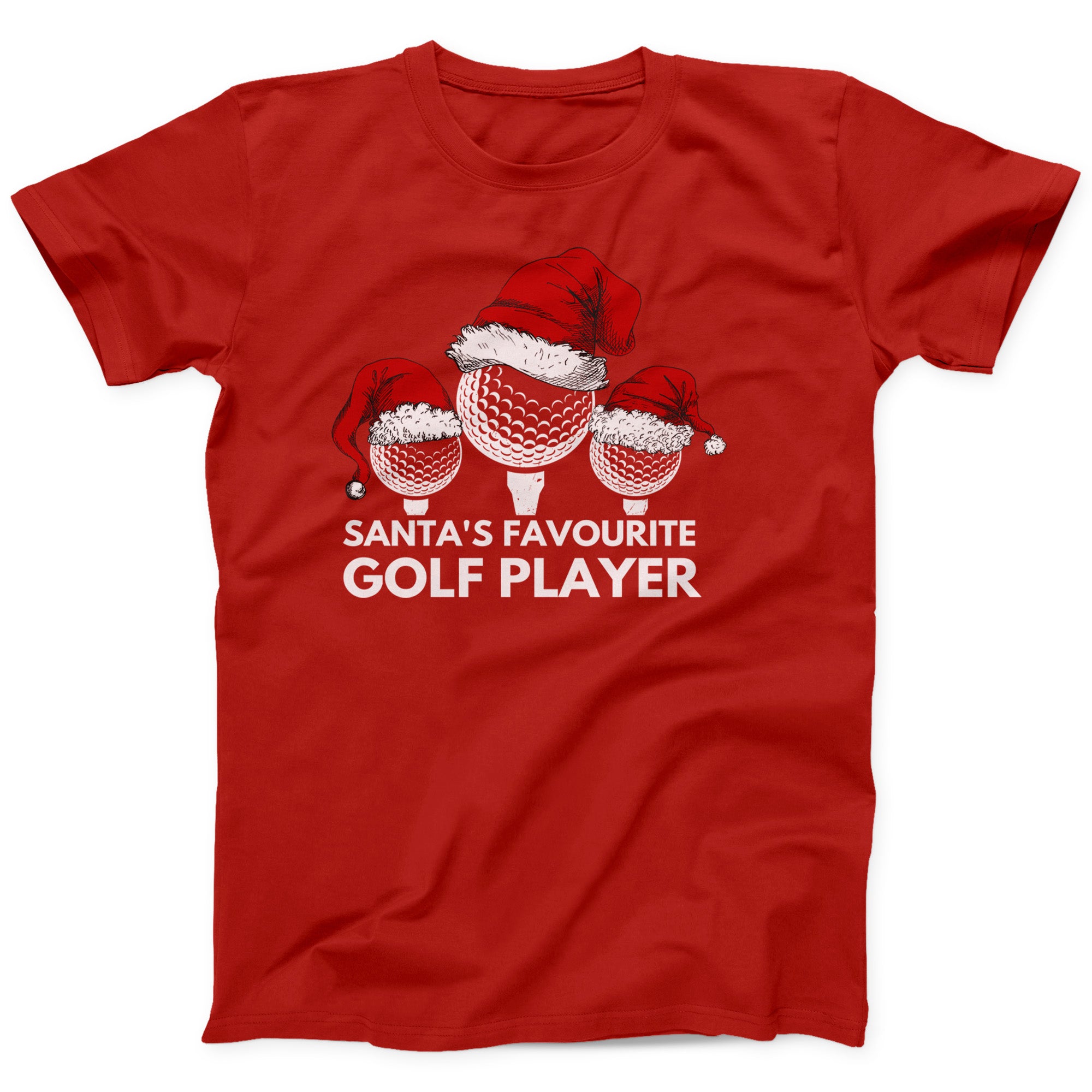 Santa’s Favourite Golf Player T-Shirt | Funny Christmas Golf Tee